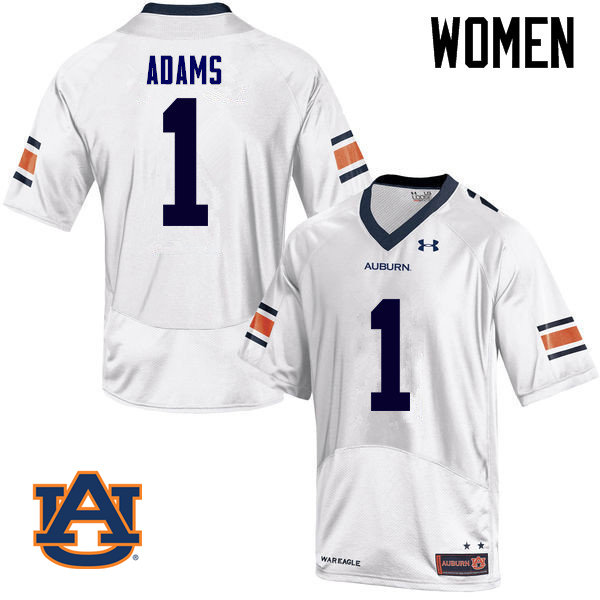 Women Auburn Tigers #1 Montravius Adams College Football Jerseys Sale-White